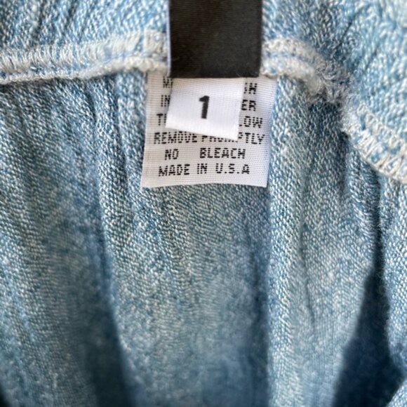 Dressed to Kill Draped Waterfall Blue Women's Skirt Sz 1 - Picture 5 of 10